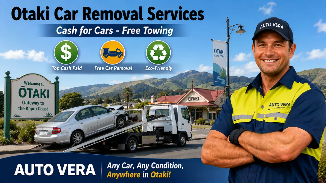 Cash for Cars Otaki - Free car removal and scrap car removal by Auto Vera in Horowhenua