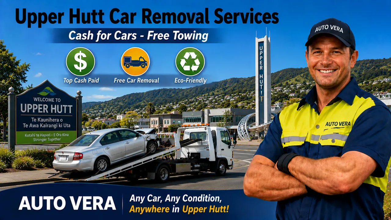 Cash for Cars Upper Hutt - Free car removal and scrap car removal by Auto Vera in Hutt Valley