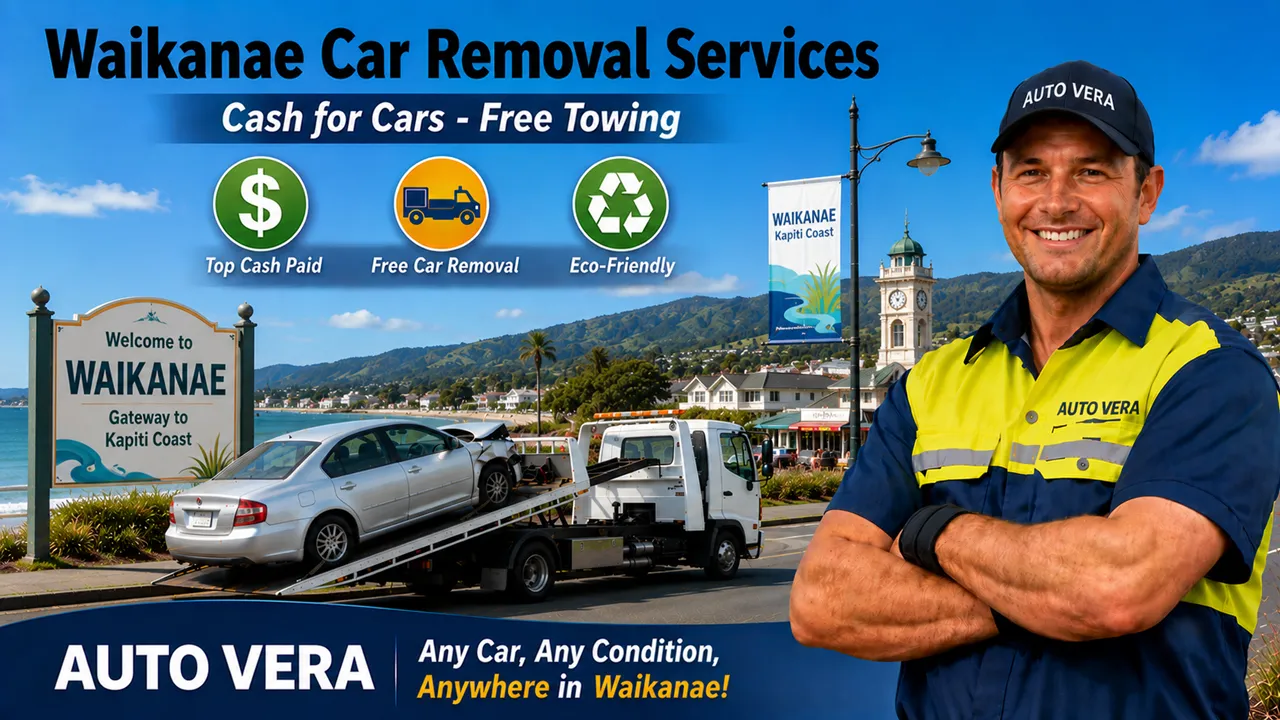Cash for Cars Waikanae - Free car removal and scrap car removal by Auto Vera in Kāpiti Coast